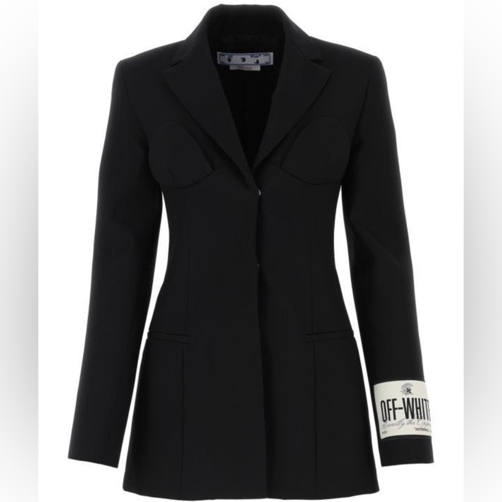 Off-White Virgin Wool Ablohland Slim Fit Blazer - Like New!